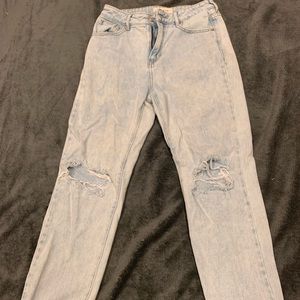 High waisted mom jeans